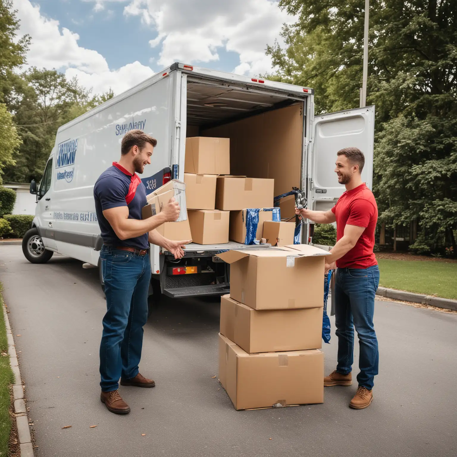 Create a moving company images for fb social media post
