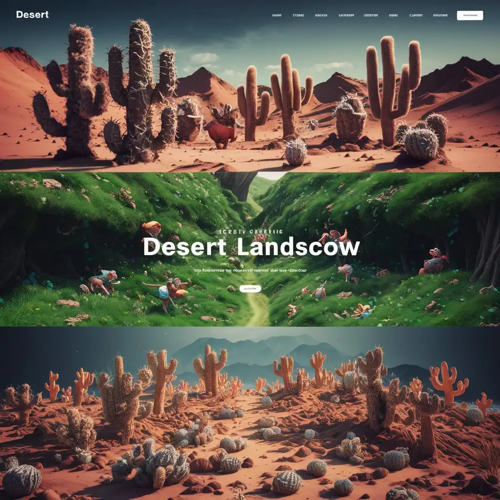 Desert-and-Meadow-Gaming-Scene-with-Animated-3D-Elements