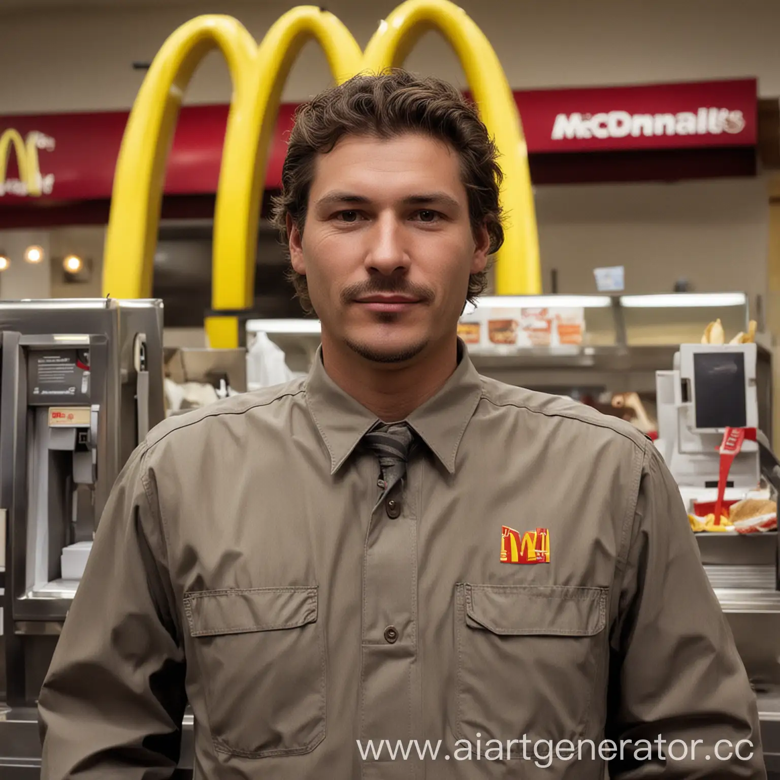 Worker McDonalds man
