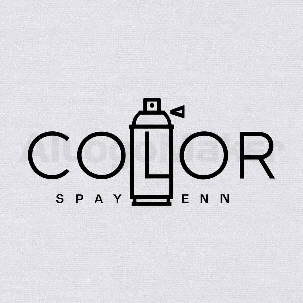 a logo design,with the text "color", main symbol:spray paint,Moderate,clear background