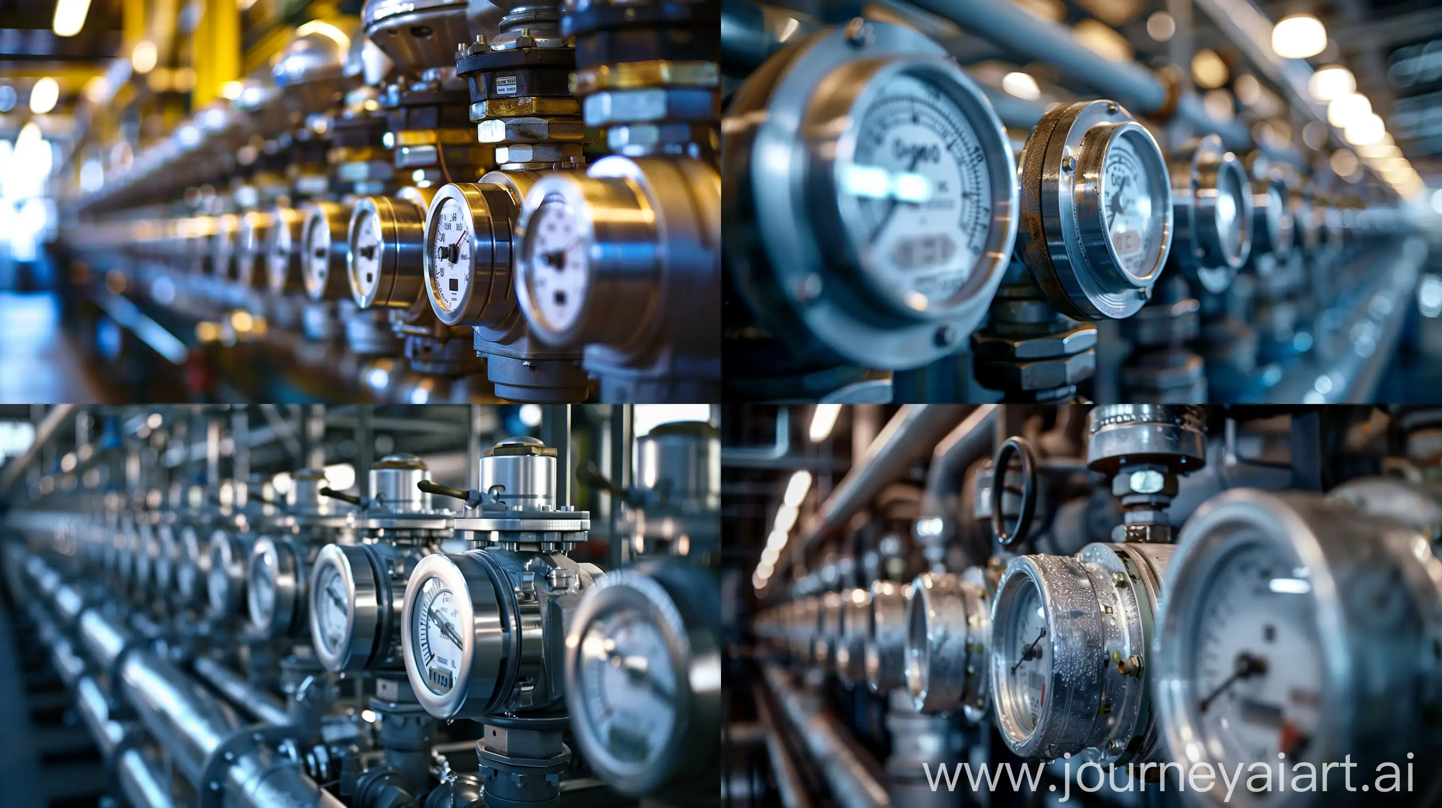 Durable-Water-Meters-in-Industrial-Setting-Robustness-Captured-in-HighResolution-Photograph