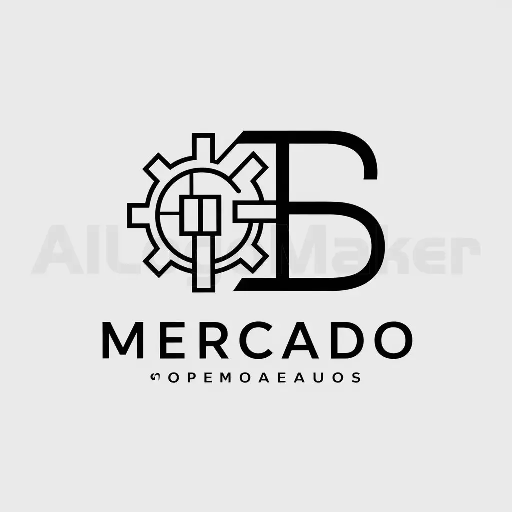 a logo design,with the text "BS", main symbol: INNOVATIVE TECHNOLOGY,Moderate,be used in MERCADO industry,clear background