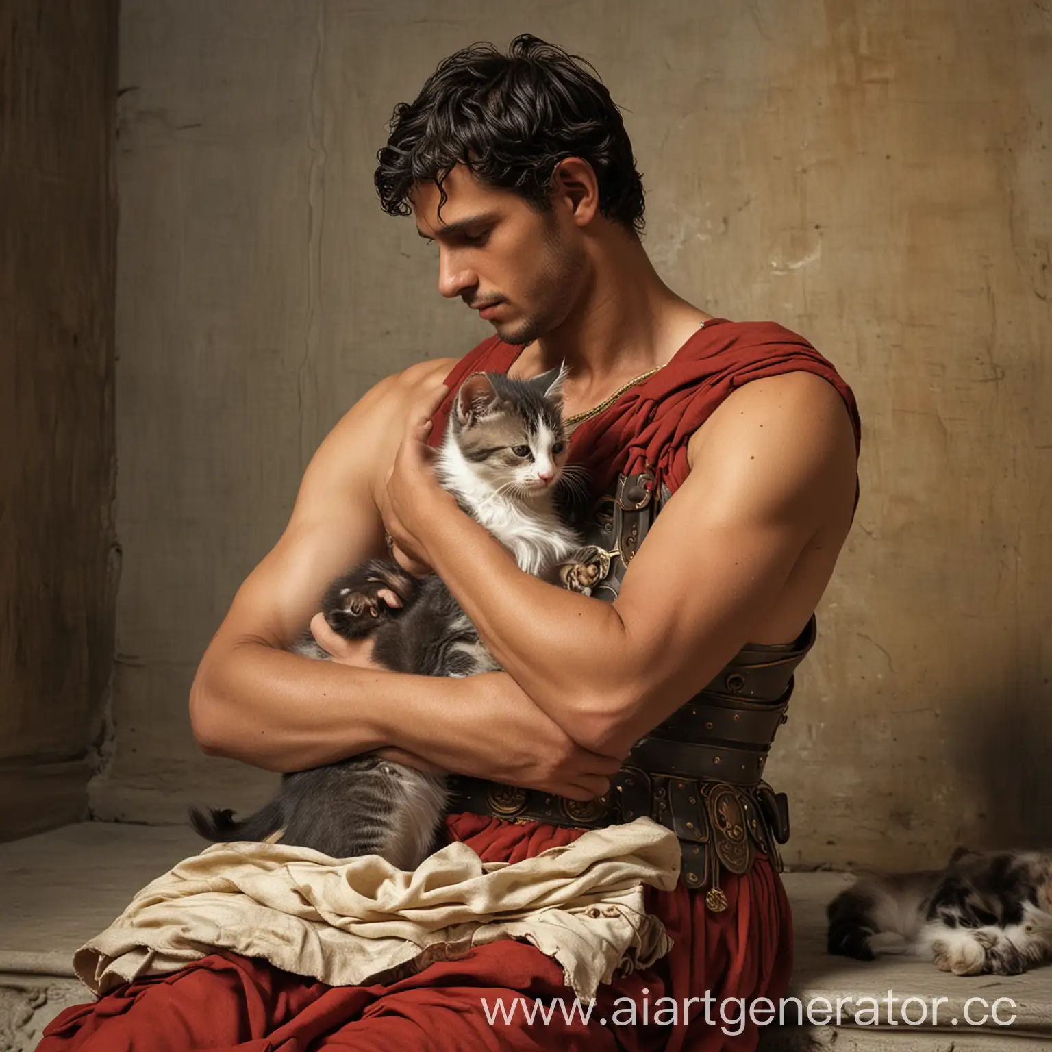 Roman-Person-Affectionately-Stroking-a-Cute-Kitten