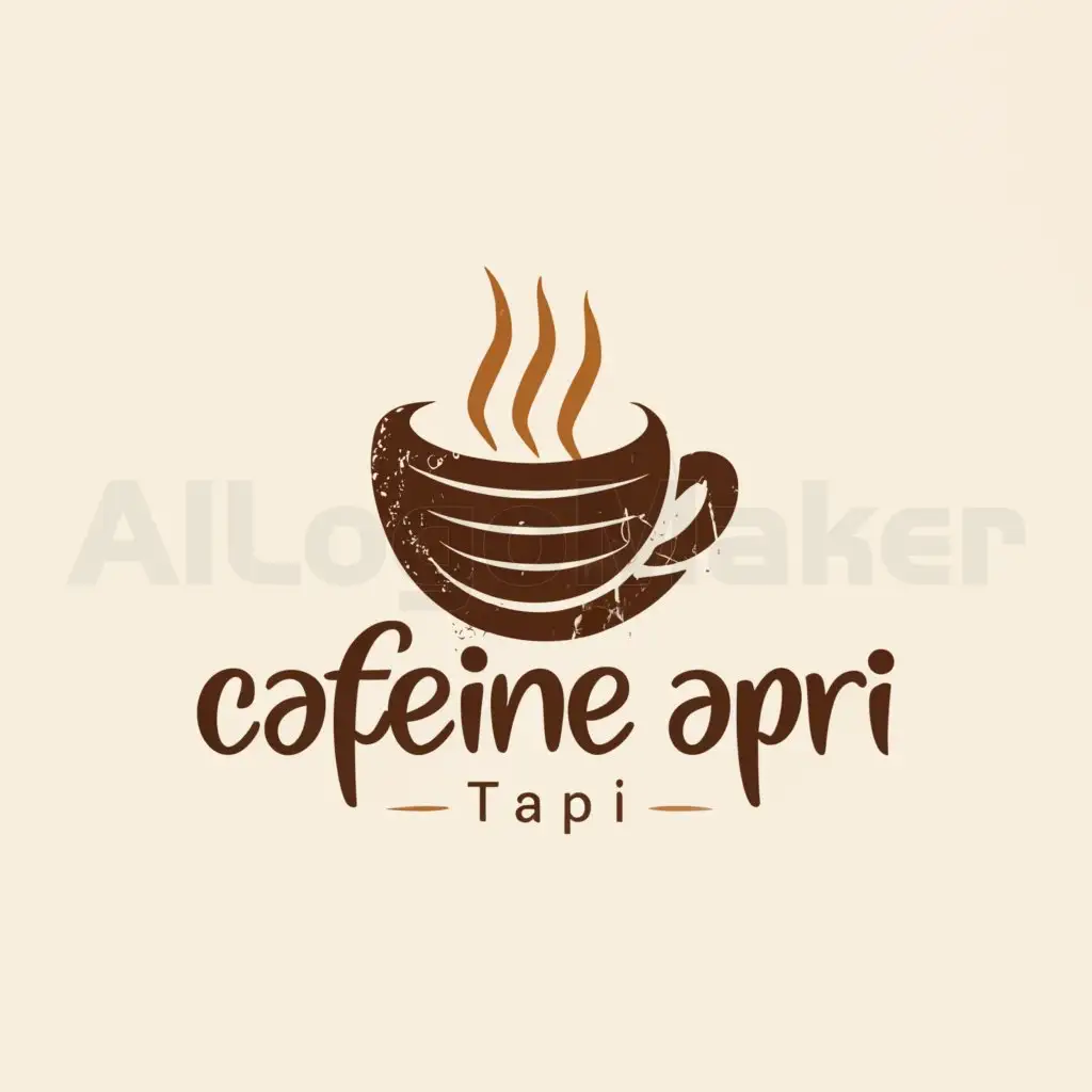 a logo design,with the text "Caffeine Tapri", main symbol:Coffee,Moderate,be used in Restaurant industry,clear background