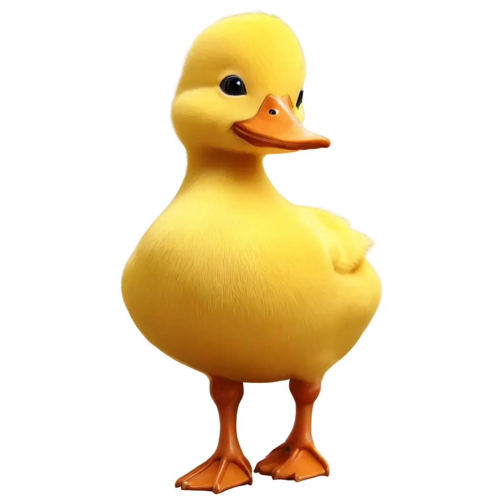 Realistic-Yellow-Duck-Cartoon-PNG-Image-Bring-Playful-Charm-to-Your-Designs