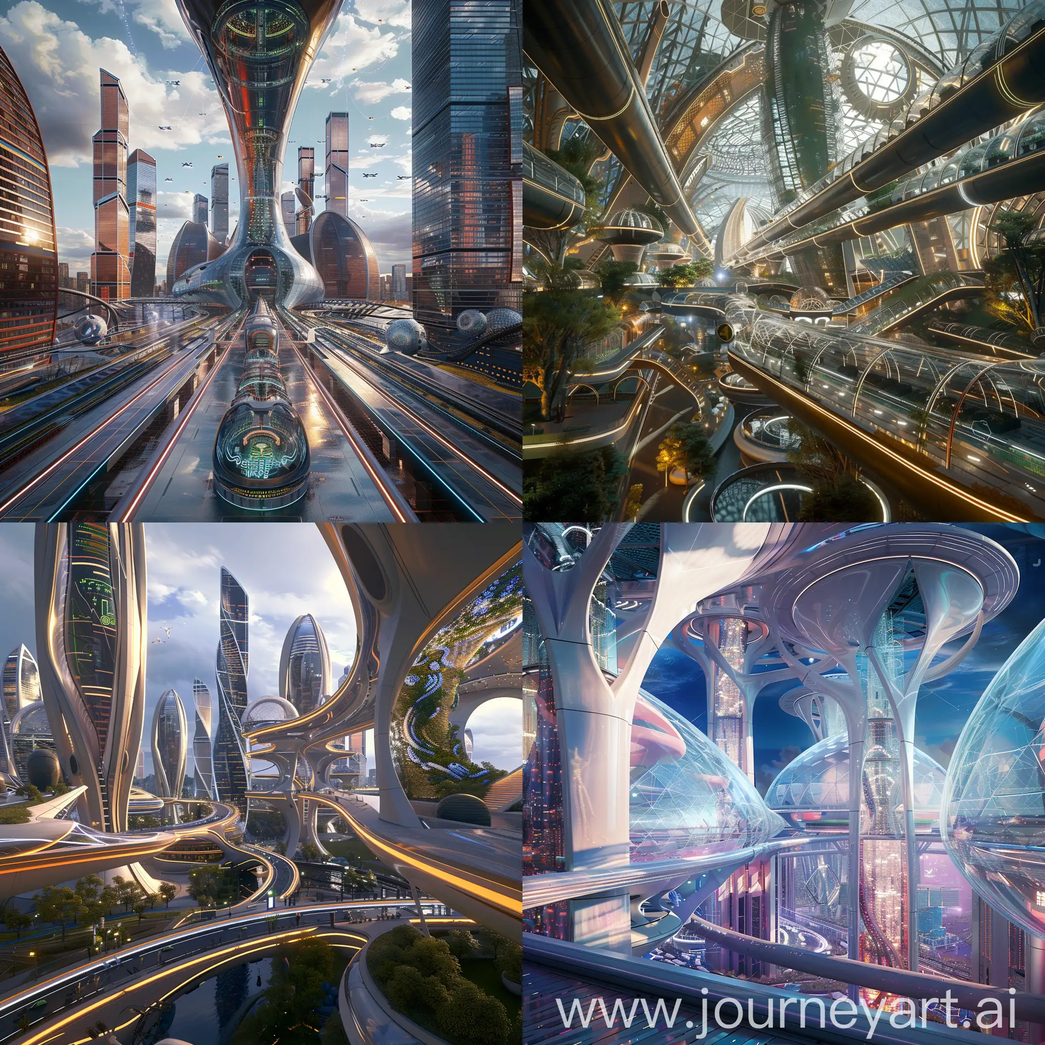 Futuristic Moscow, Neuro-Wires (inspired by Deus Ex: Human Revolution), Bio-Organic Power Cells (inspired by Cyberpunk 2077), Nanotech Repair Systems (inspired by Horizon: Zero Dawn), Hyperconductive Transit Tubes (inspired by Futurama), Hydroponic Vertical Gardens (inspired by Cloudpunk), Adaptive Climate Control (inspired by Mirror's Edge: Catalyst), Kinetic Energy Harvesting Floors (inspired by Syndicate Wars), Modular Reconfigurable Interiors (inspired by Ghostrunner), Holographic Information Displays (inspired by Minority Report), AI-Powered Predictive Maintenance (inspired by Ghost in the Shell), Kinetic Facades (inspired by Akira), Vertical Eco-Towers (inspired by Avatar), Atmospheric Filtration Towers (inspired by Elysium), Skytram Networks (inspired by BioShock Infinite), Underwater City Expansion (inspired by Rapture - BioShock), Seawall Power Plants (inspired by Waterworld), Smart Traffic Management Systems (inspired by Detroit: Become Human), Weather-Shielding Domes (inspired by Logan), Automated Drone Delivery Networks (inspired by Death Stranding), Hyperloop Terminals (inspired by The Matrix), unreal engine 5 --stylize 1000