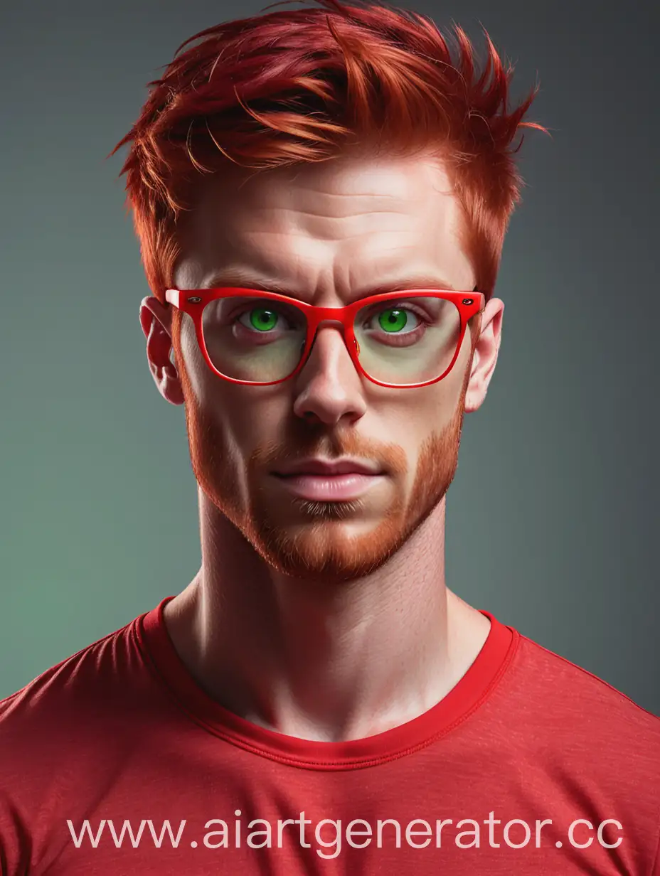 Muscular-Man-with-Red-Hair-and-Green-Eyes-in-Coordinated-Red-Outfit