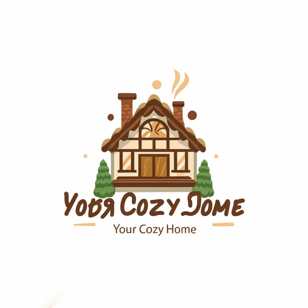 LOGO-Design-For-Tvoy-Utyuzhnyj-DOM-Cozy-House-Symbolizes-Comfort-in-Home-Family-Industry