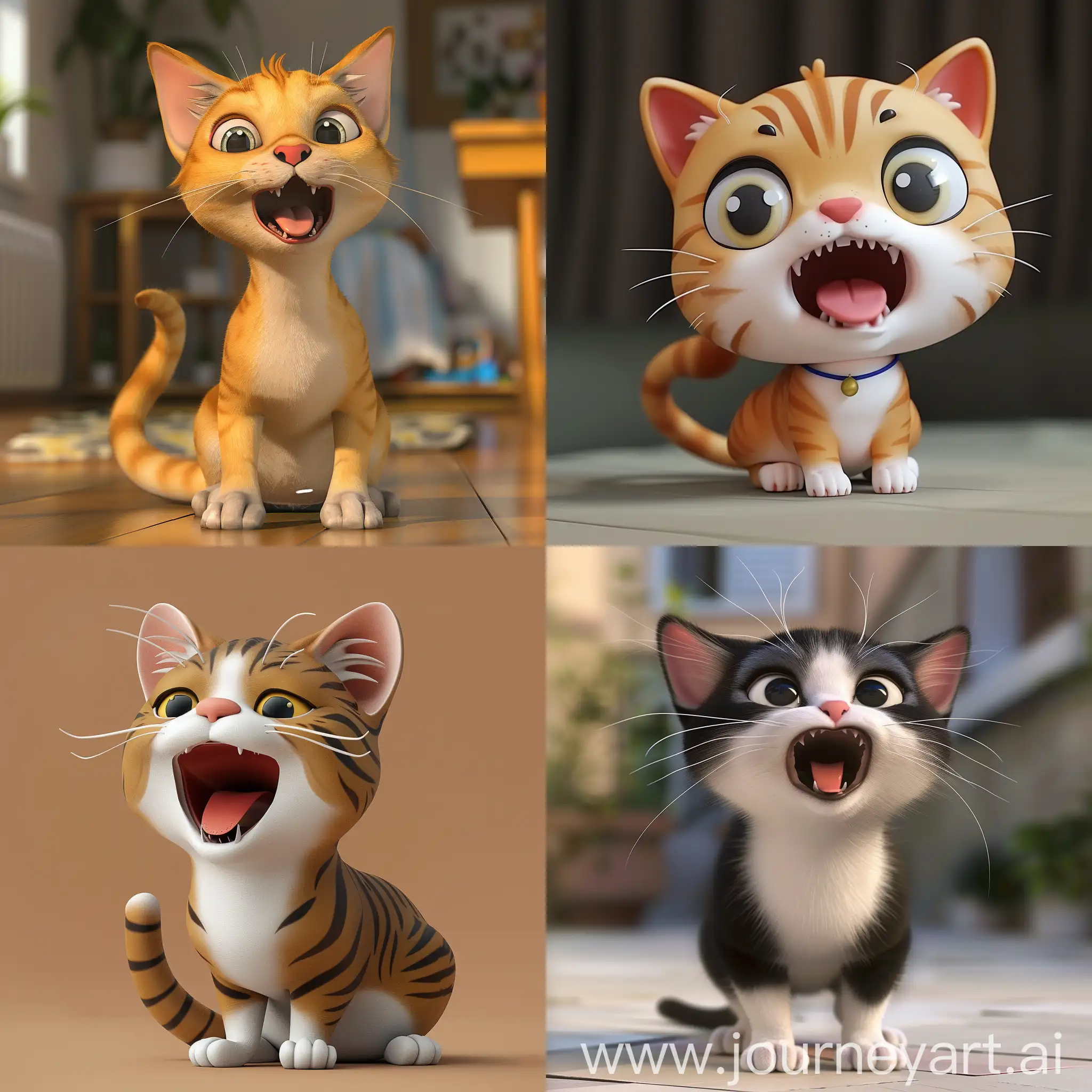 Adorable-3D-Cartoon-Cat-with-Open-Mouth-in-Indoor-Setting