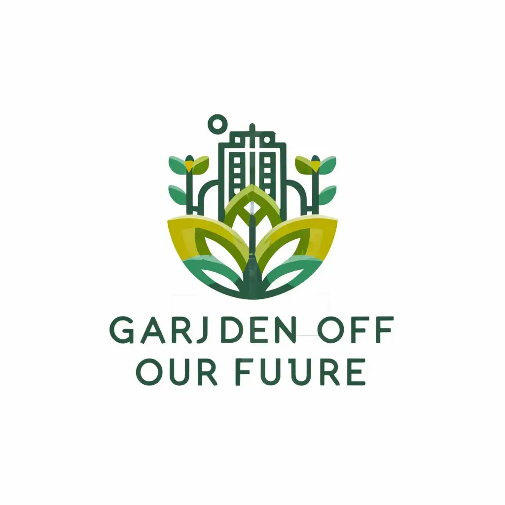 a logo design,with the text "Garden of our future", main symbol:The garden of our future,Moderate,clear background