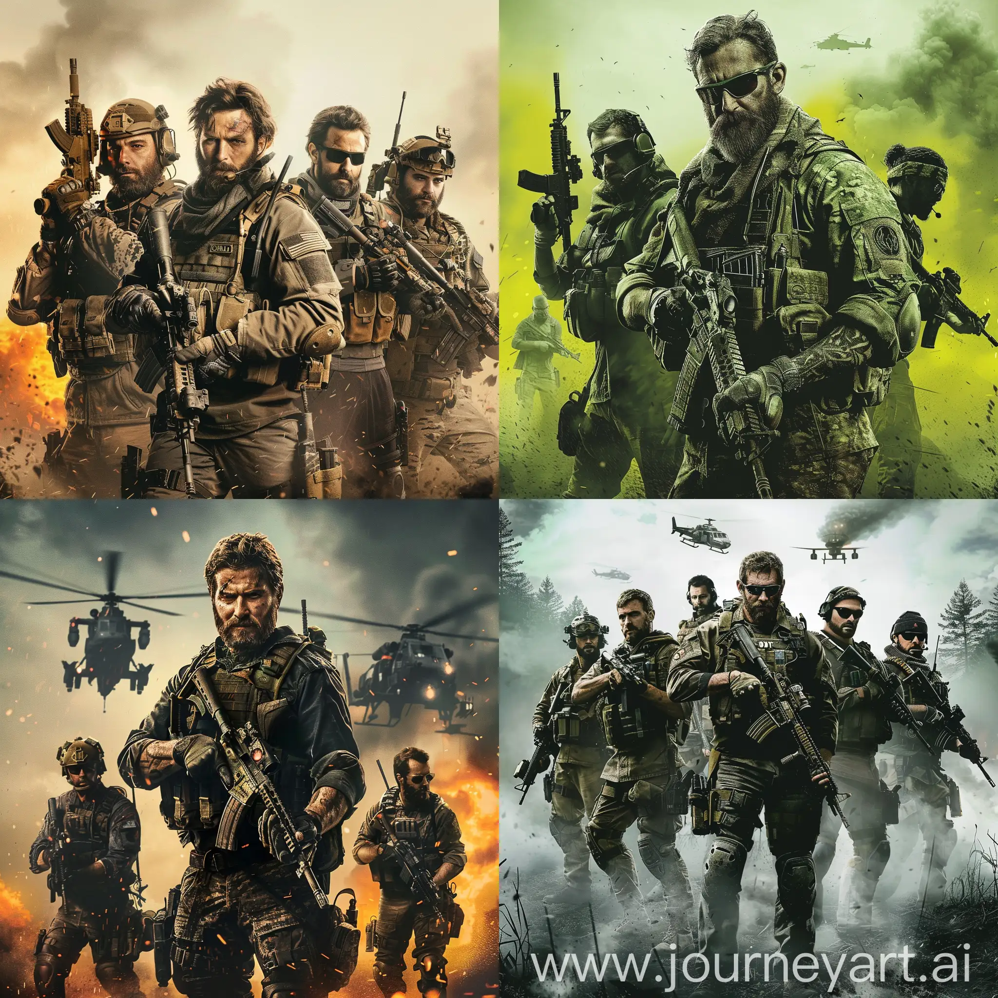 Actionpacked-Call-of-Duty-Poster-with-Versatile-Characters