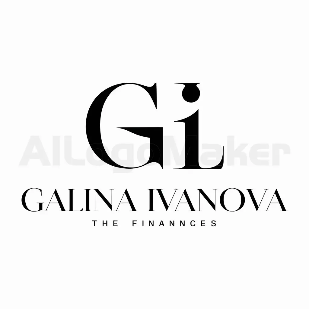 a logo design,with the text "Galina Ivanova", main symbol:GI,Moderate,be used in Finance industry,clear background