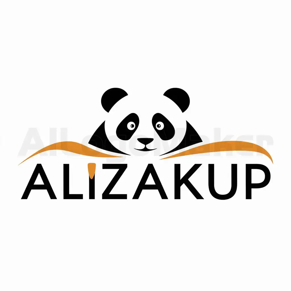 LOGO-Design-For-AliZakup-Playful-Panda-Emblem-on-a-Clean-Background