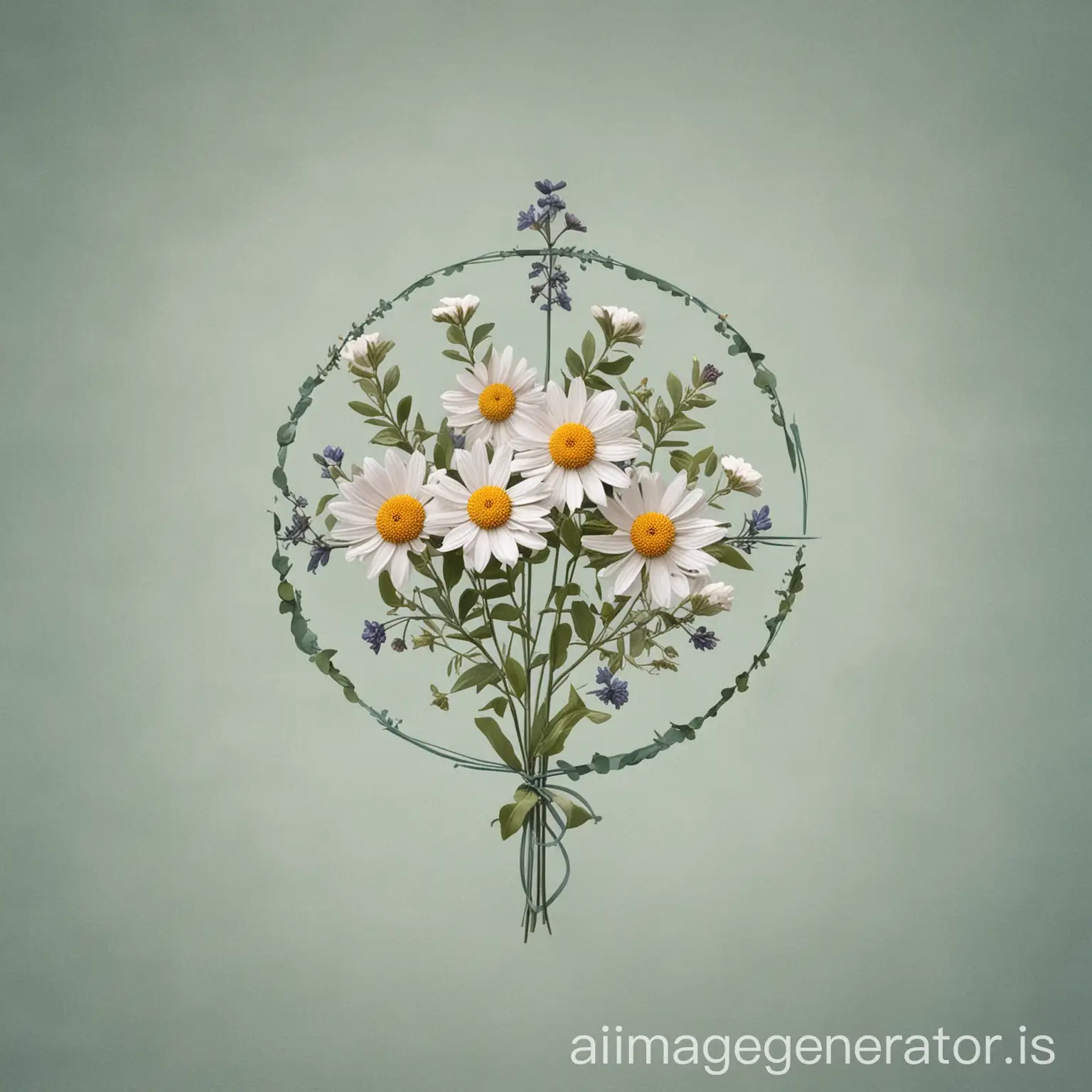 Whimsical-Mindset-Symbolized-Tranquil-Scene-with-Vibrant-Flowers