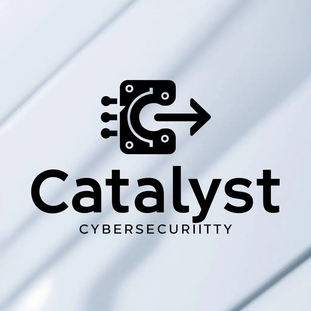 a logo design,with the text "Catalyst", main symbol:Catalyst Modern Minimalist Logo concept:,Moderate,be used in cyber security industry industry,clear background