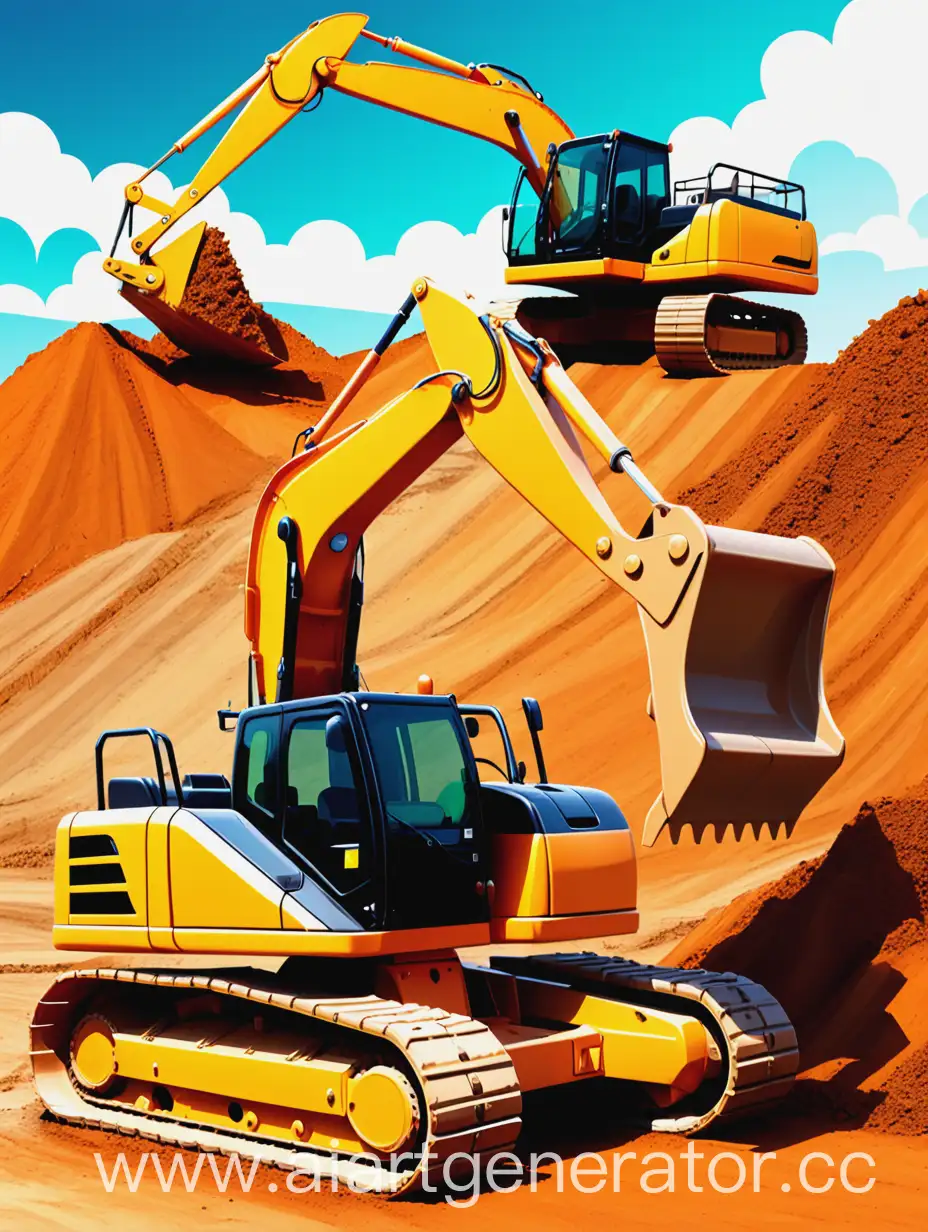 Bright-Excavators-and-AutoLoaders-Construction-Site-Graphics
