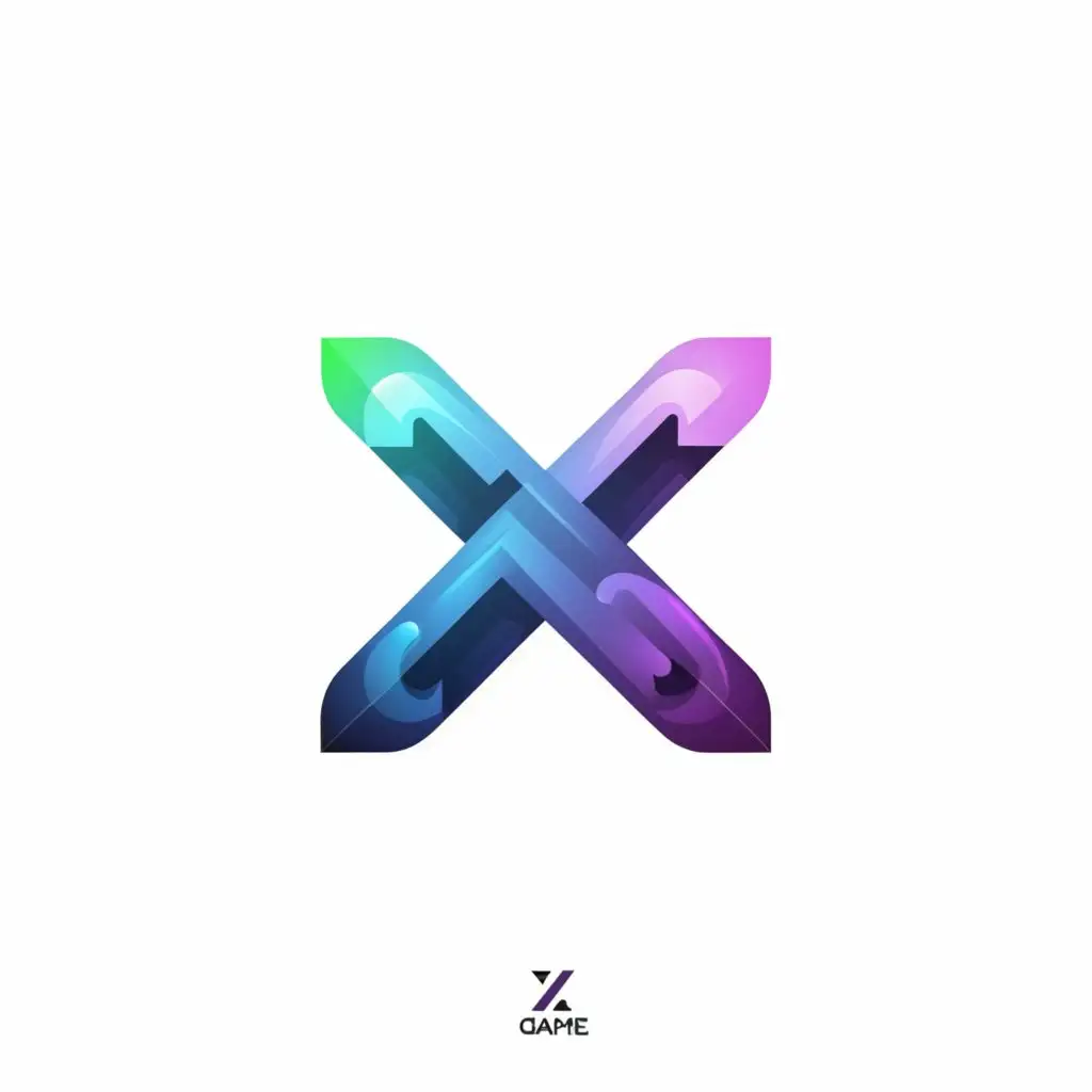 a logo design,with the text "x game", main symbol:x,Minimalistic,be used in Entertainment industry,clear background