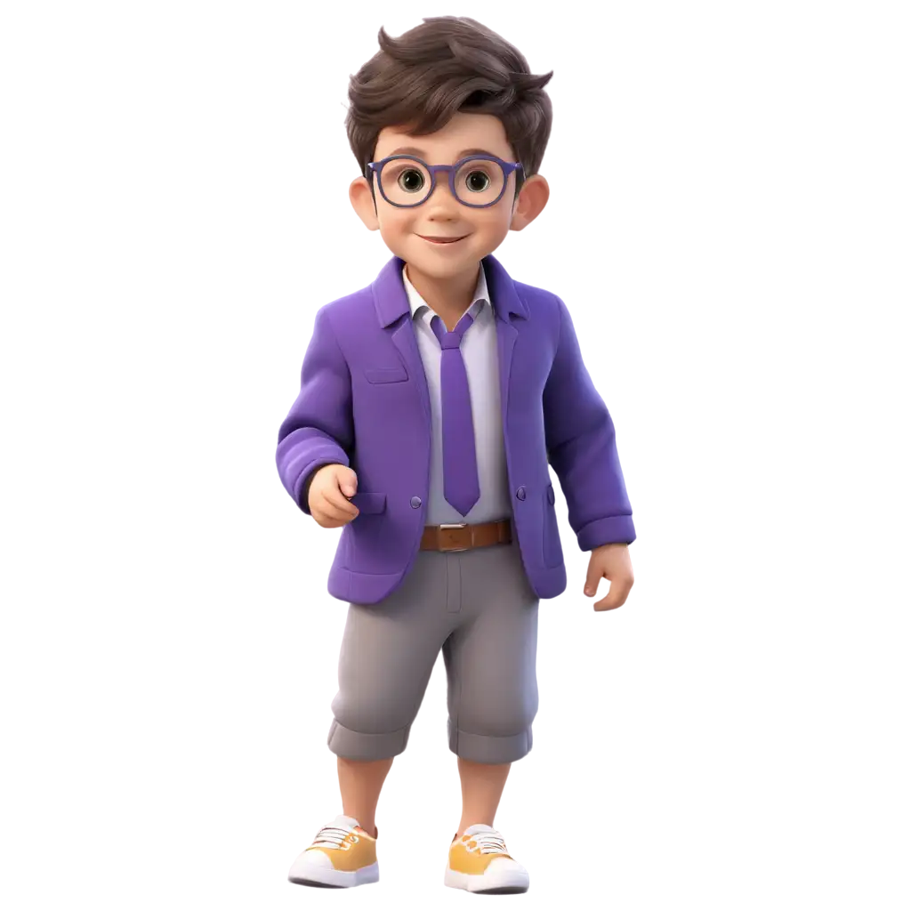 Adorable-6MonthOld-Baby-PNG-Image-Stylish-in-Purple-Jacket-Shirt-and-Glasses