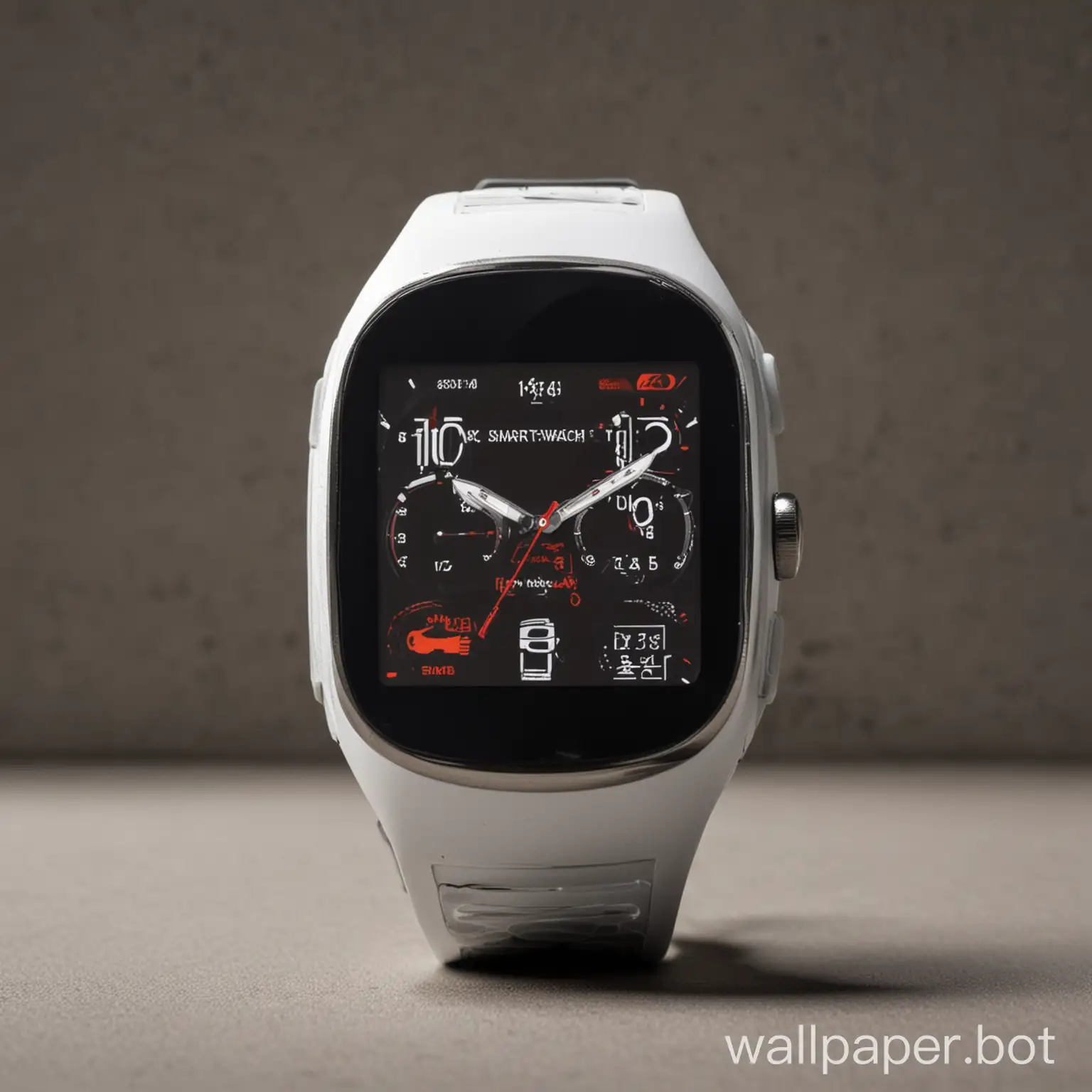 Realistic-Wallpaper-Fastrack-Smart-Watch-Contemporary-Accessory-on-Vibrant-Background