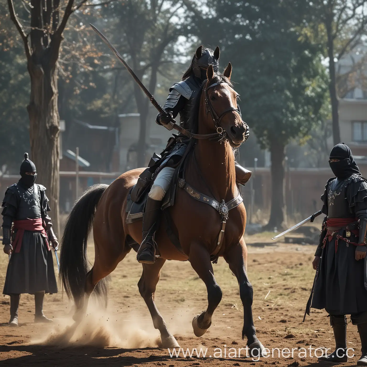 Dramatic-Duel-Scene-Gafu-Challenges-Min-with-Daniarlan-Watching