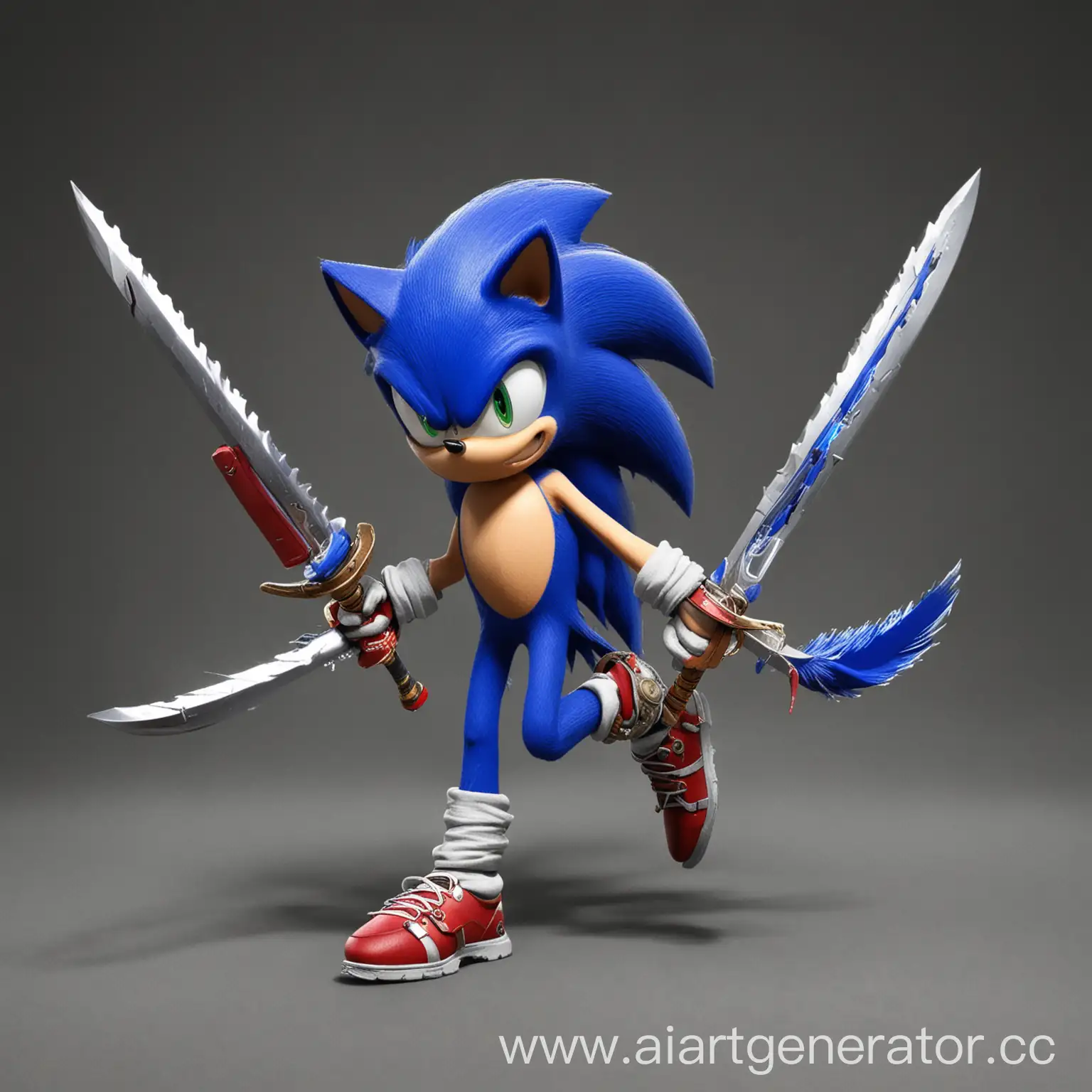 Sonic-Assassin-with-Swords-in-Action