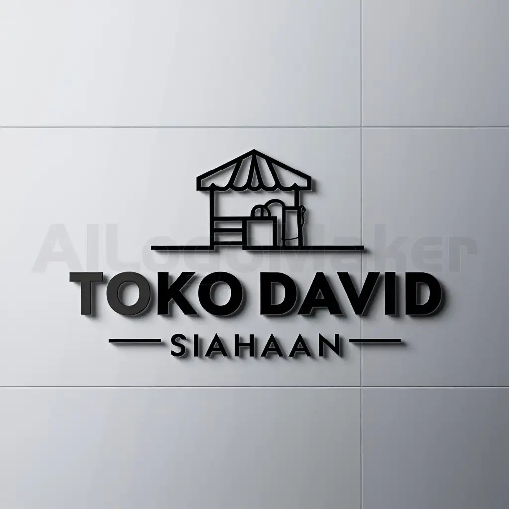 LOGO-Design-for-Toko-David-Siahaan-Mini-Market-Theme-with-Clear-Background