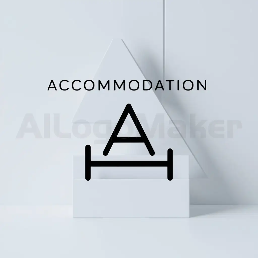a logo design,with the text "accommodation", main symbol:accommodation,Minimalistic,be used in Retail industry,clear background