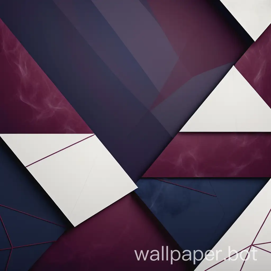 geometric background with burgundy, white smoke, midnight blue colours