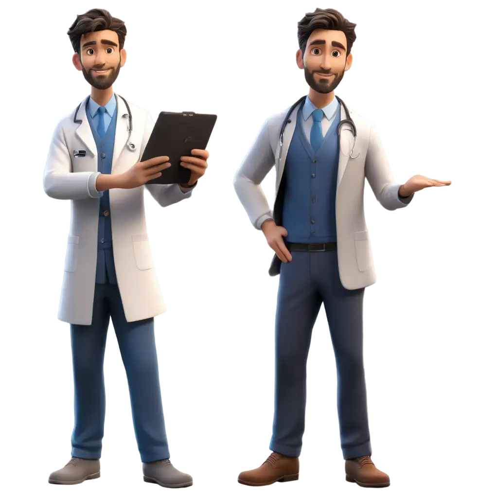 Cartoon doctor male