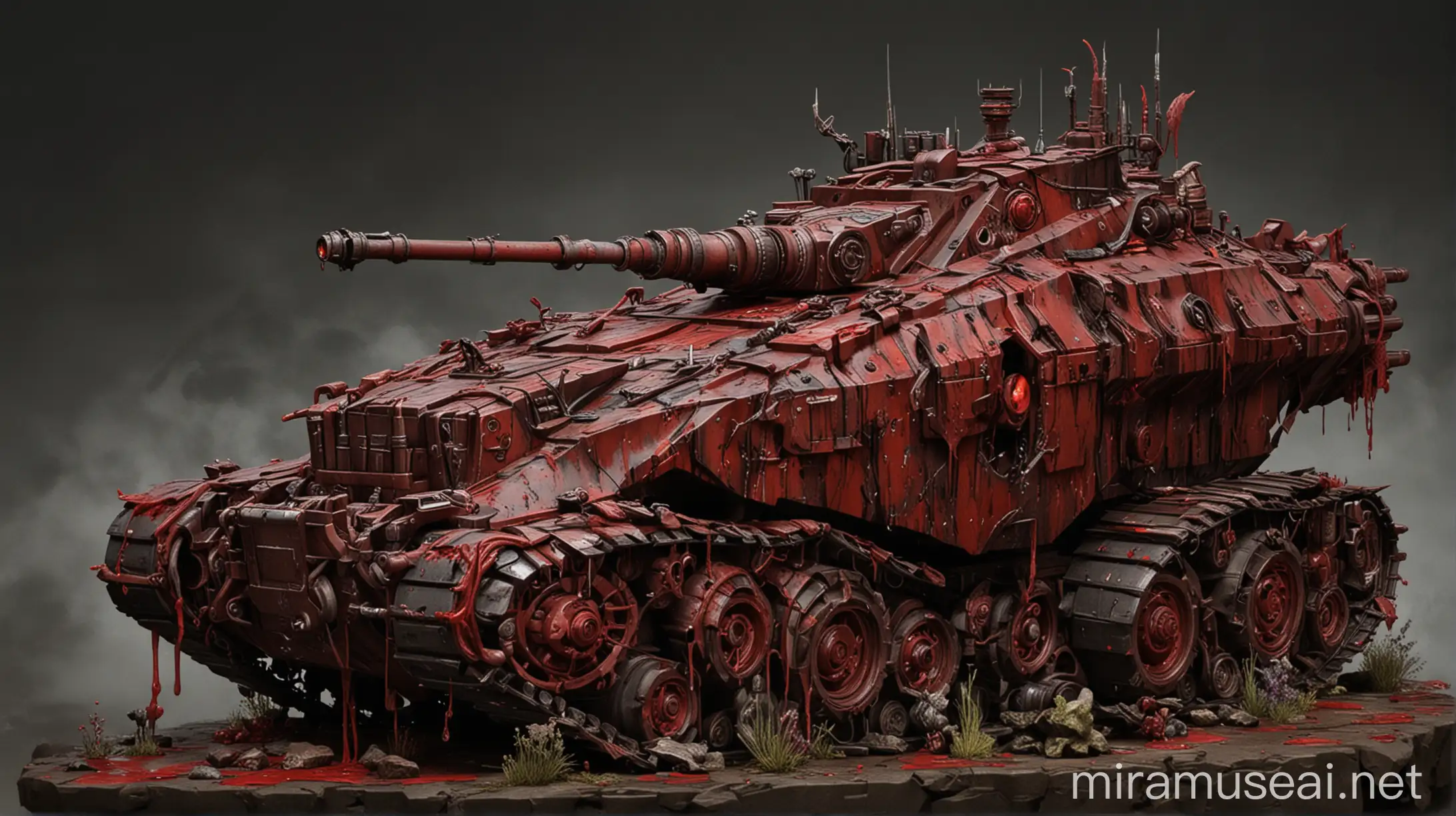 Mystical Blood Elemental Tank in Battle
