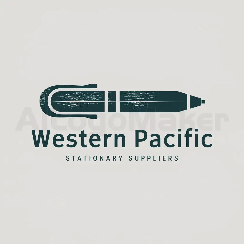 a logo design,with the text "Western Pacific Stationary Suppliers", main symbol:Stationary,Moderate,clear background