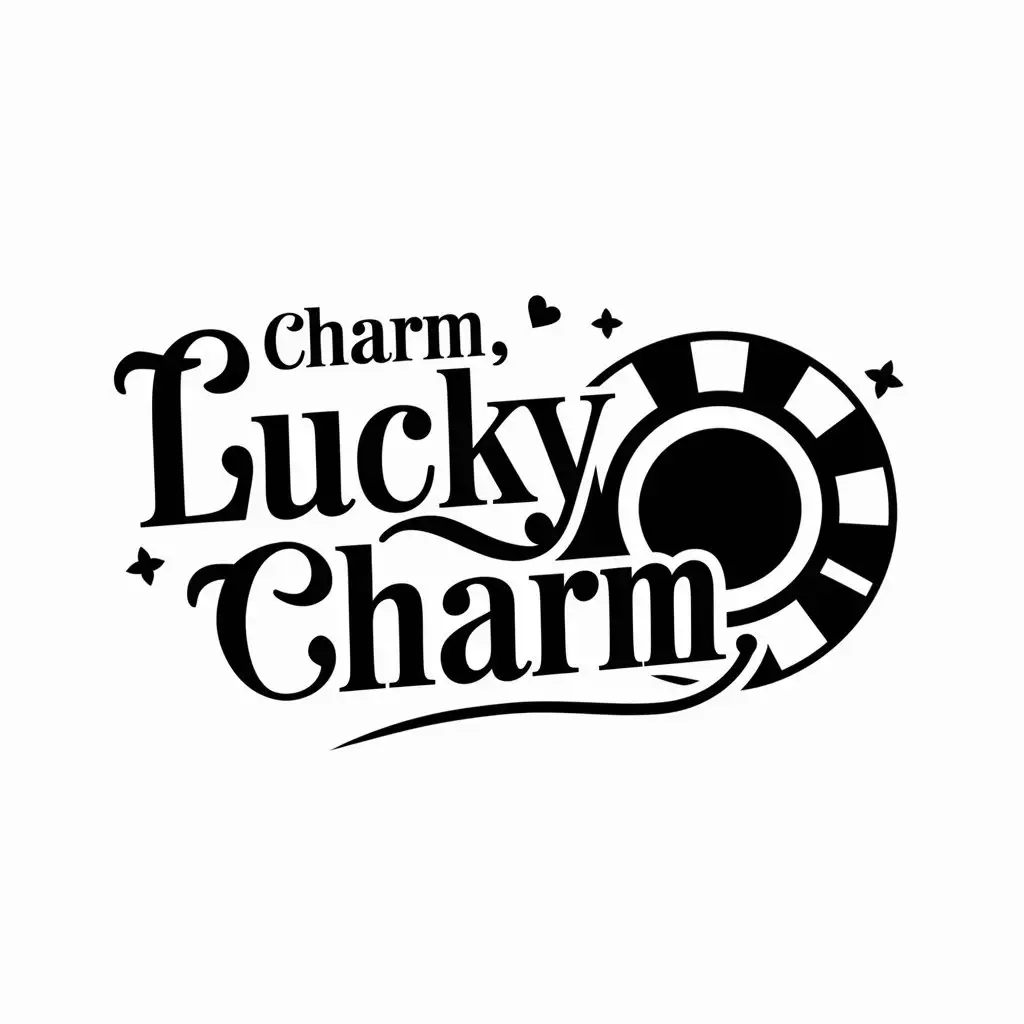 LOGO-Design-For-Charm-Lucky-Charm-Poker-Symbol-on-Clear-Background