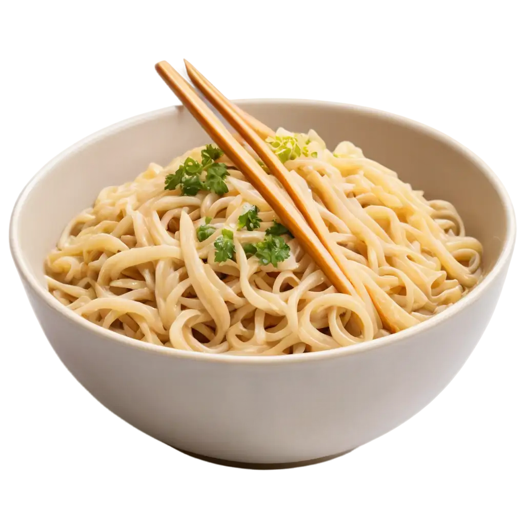 noodles in a bowl