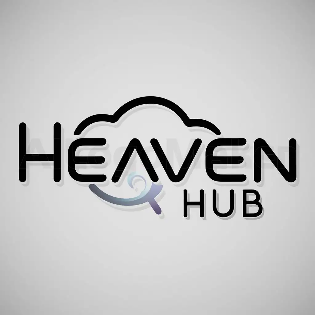 a logo design,with the text "Heaven Hub", main symbol:Digital work,Moderate,be used in etsy industry,clear background