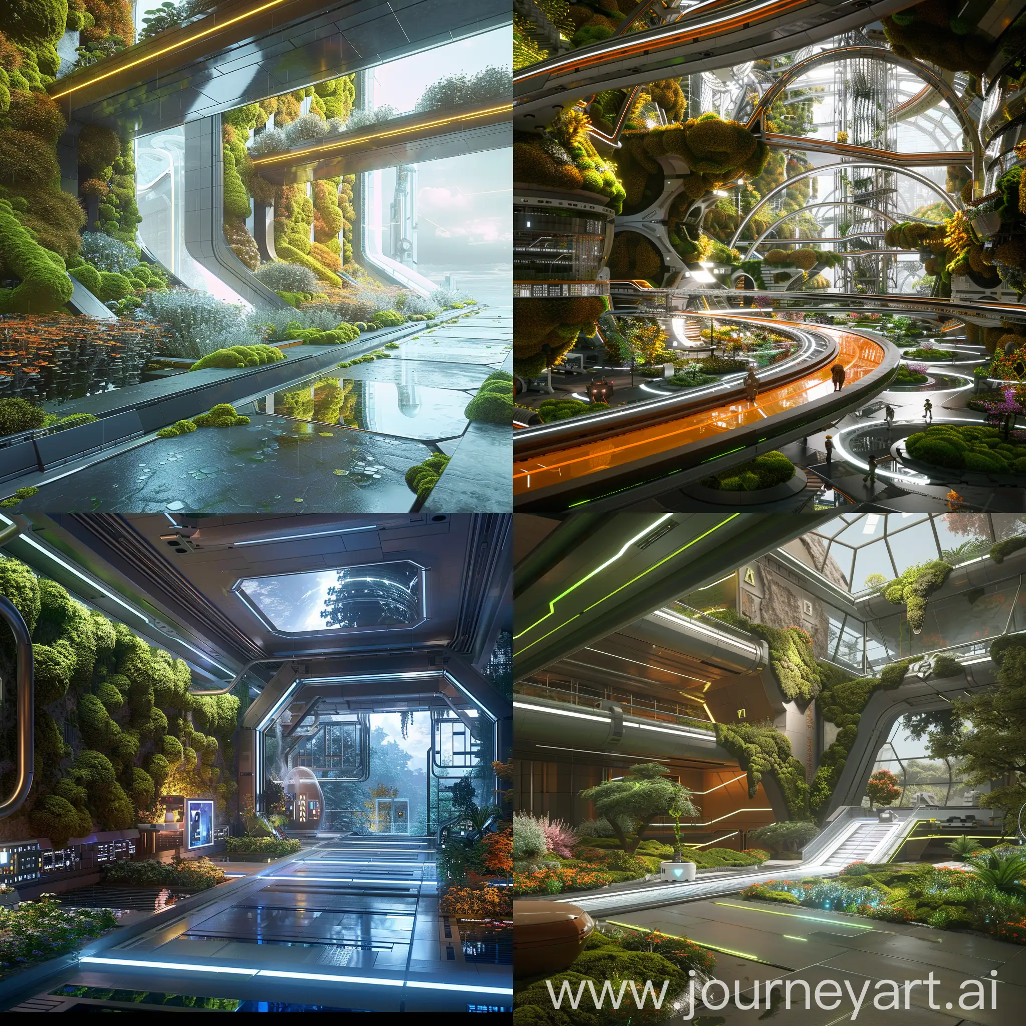 Futuristic Kostroma, Bioluminescent Moss Walls (Avatar), Modular Construction (LEGO), Nanotech Reinforced Materials (Star Trek), Weather Regulation Systems (Elysium), Augmented Reality Overlays (Ready Player One), Kinetic Energy Harvesting Floors (Star Wars), Holographic Displays (Star Wars), 3D-Printed Furniture (The Expanse), Hydroponic Gardens (The Martian), AI-Powered Building Management (Her), Living Facades (Vertical Gardens, Hayao Miyazaki films), Kinetic Facades (Apple Park), Skybridges and Walkways (Blade Runner), Self-Cleaning Surfaces (Back to the Future II), Energy-Harvesting Roofs (Cyberpunk 2077), Vertical Wind Farms (Mass Effect), Adaptive Camouflage (Halo), Hydroponic Rooftop Farms (Overwatch), Transparent Aluminum (Star Trek), Bioluminescent Accents (Avatar), unreal engine 5 --stylize 1000