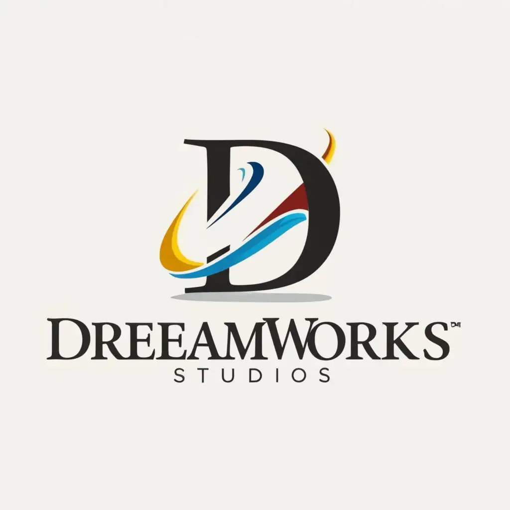 a logo design,with the text 'Dreamworks Studios', main symbol:DS,Minimalistic,clear background