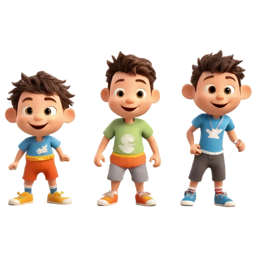 Many-Happy-Cartoons-for-Little-Boys-Engaging-PNG-Image-Creation