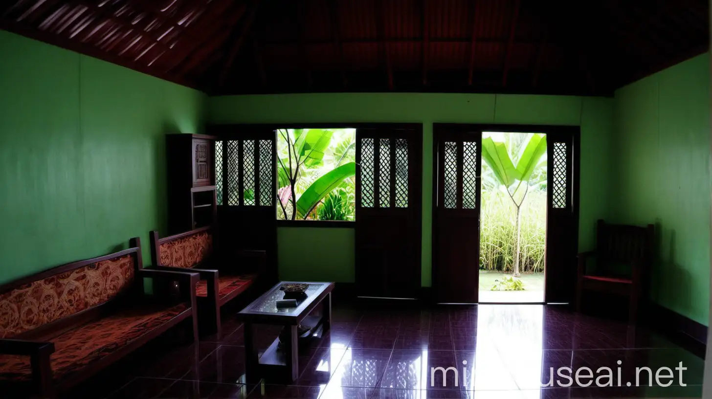 interior of Indonesian's 19's average house