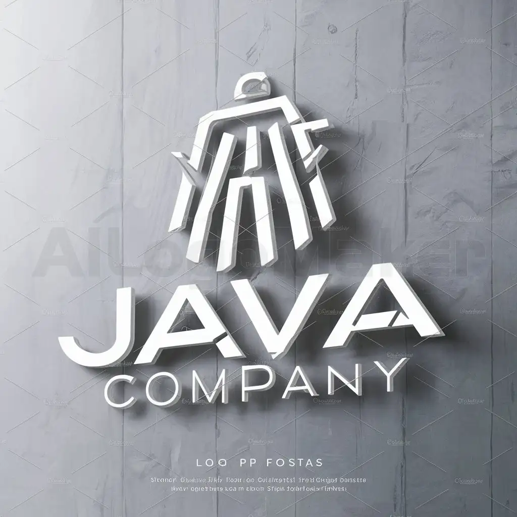 a logo design,with the text "JAVA-COMPANY", main symbol:ROPA,complex,be used in TEXTIL industry,clear background