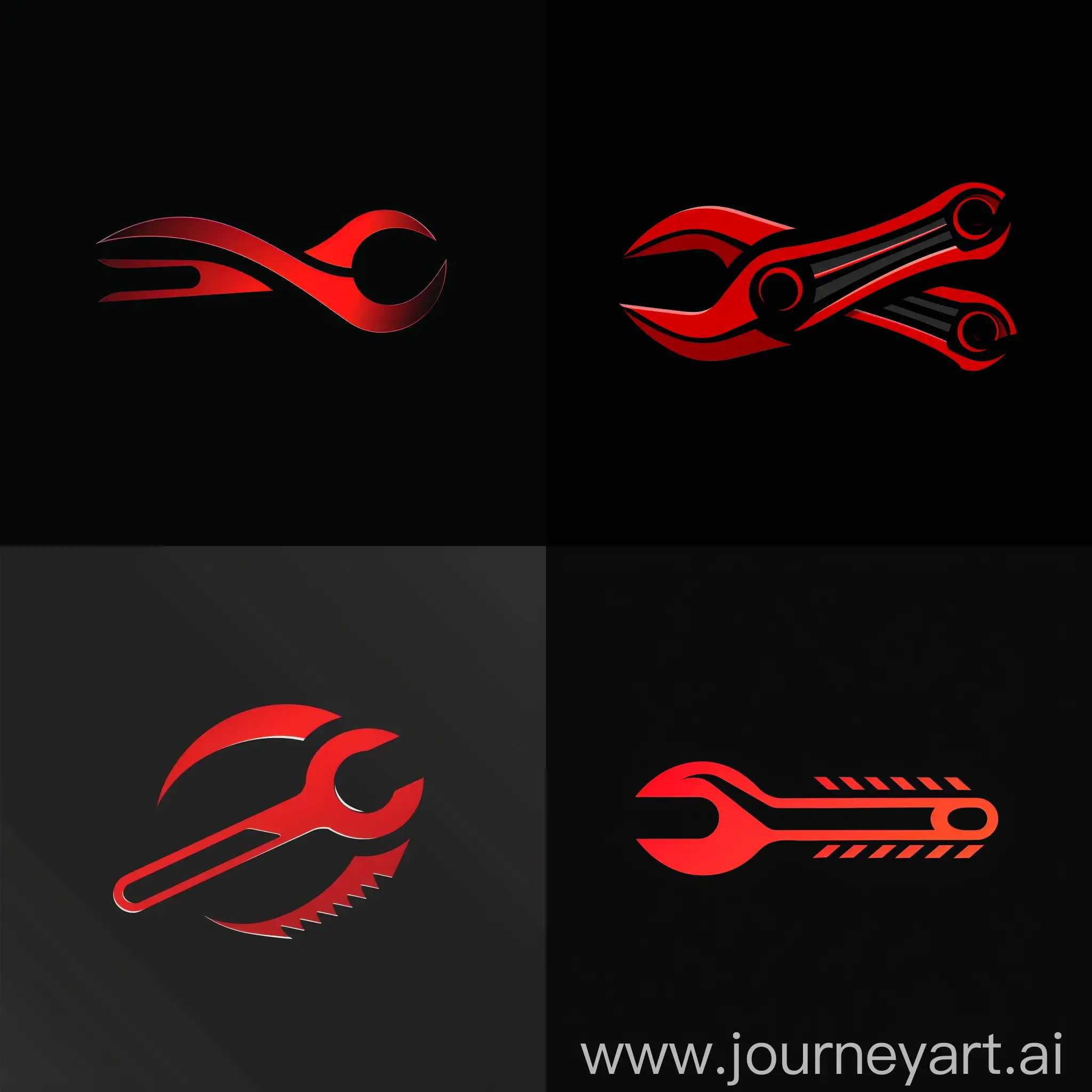 Modern-Red-and-Black-Auto-Service-Logo-Design