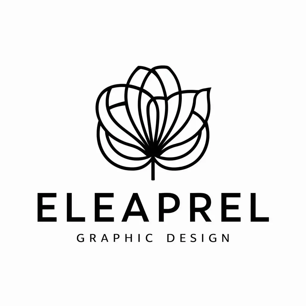 a logo design,with the text "ELEAPREL", main symbol:april,complex,be used in графічний дизайн industry,clear background