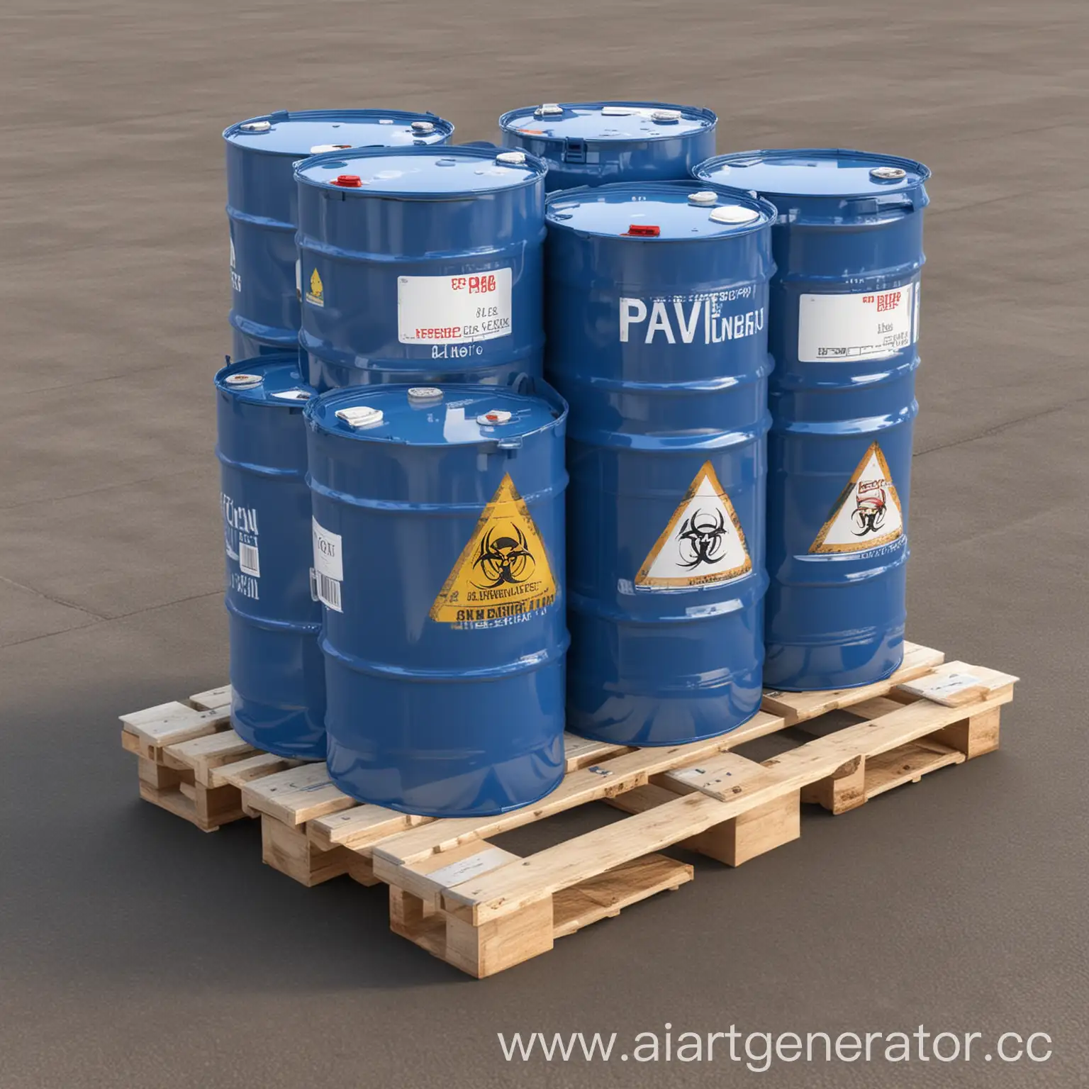 Chemical-Hazard-Barrels-on-Pallet-Industrial-Logo-Design