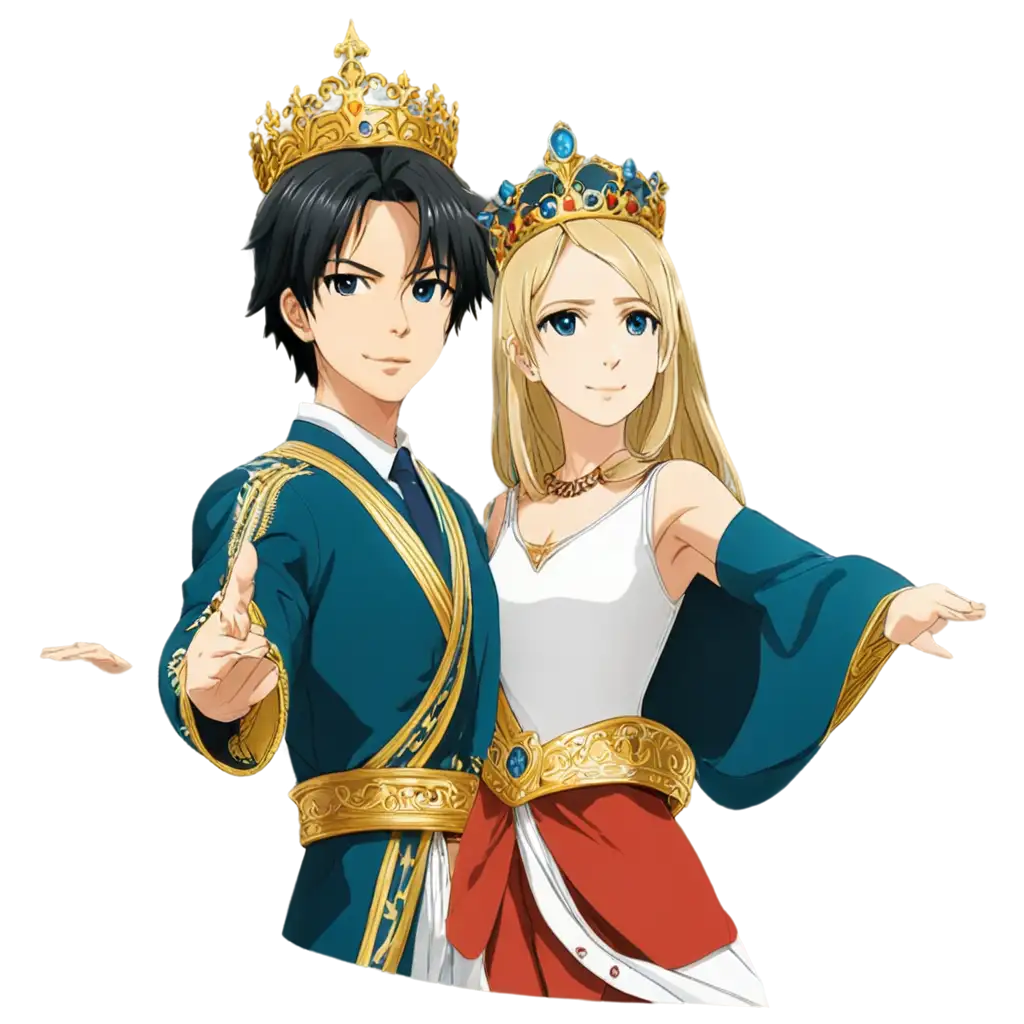 Anime-Style-Parade-of-Floats-PNG-Image-Featuring-Candidates-for-King-and-Queen