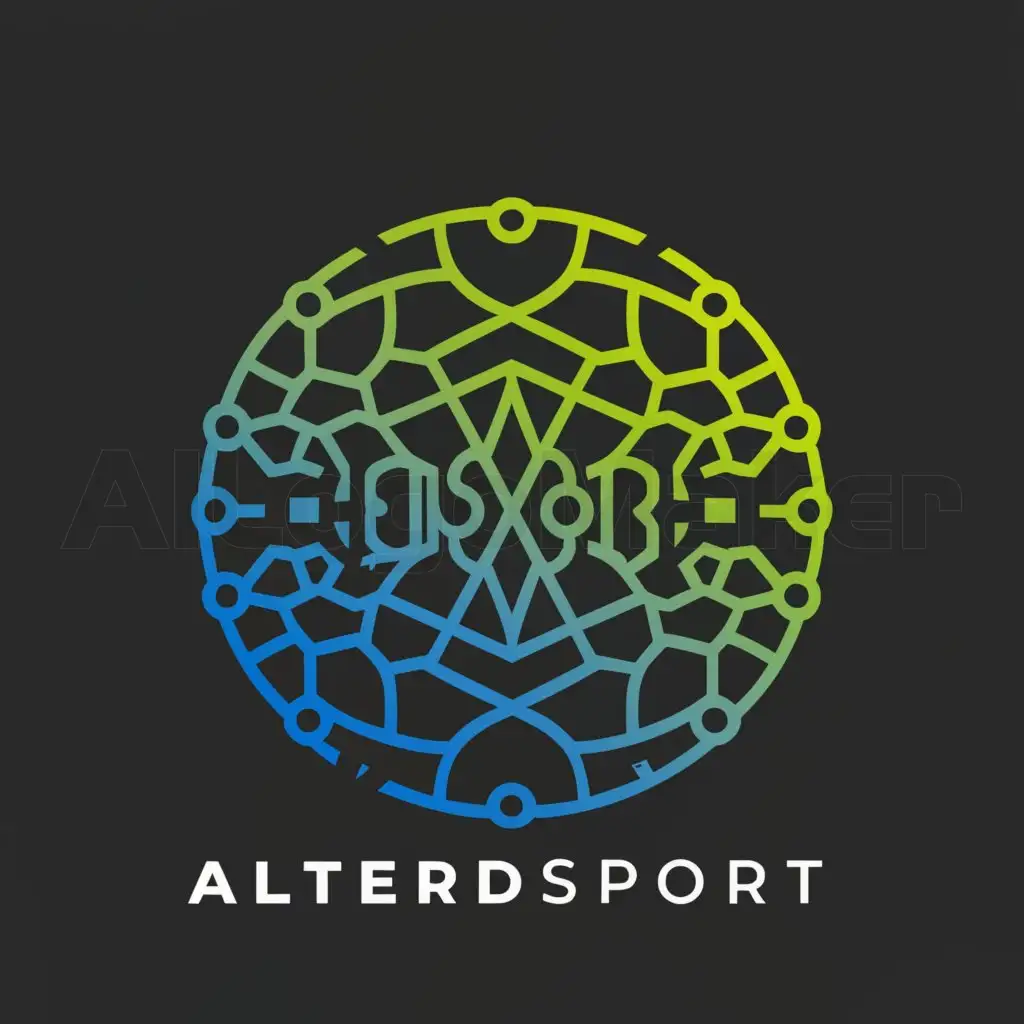 a logo design,with the text 'AlteredSport', main symbol:Mainly related to football or basketball, with a reference to the series Altered Carbon,Moderate,be used in Sports Fitness industry,clear background \r\nSport must be more display, and there is a typo in the name, you forgot the R\r\n'