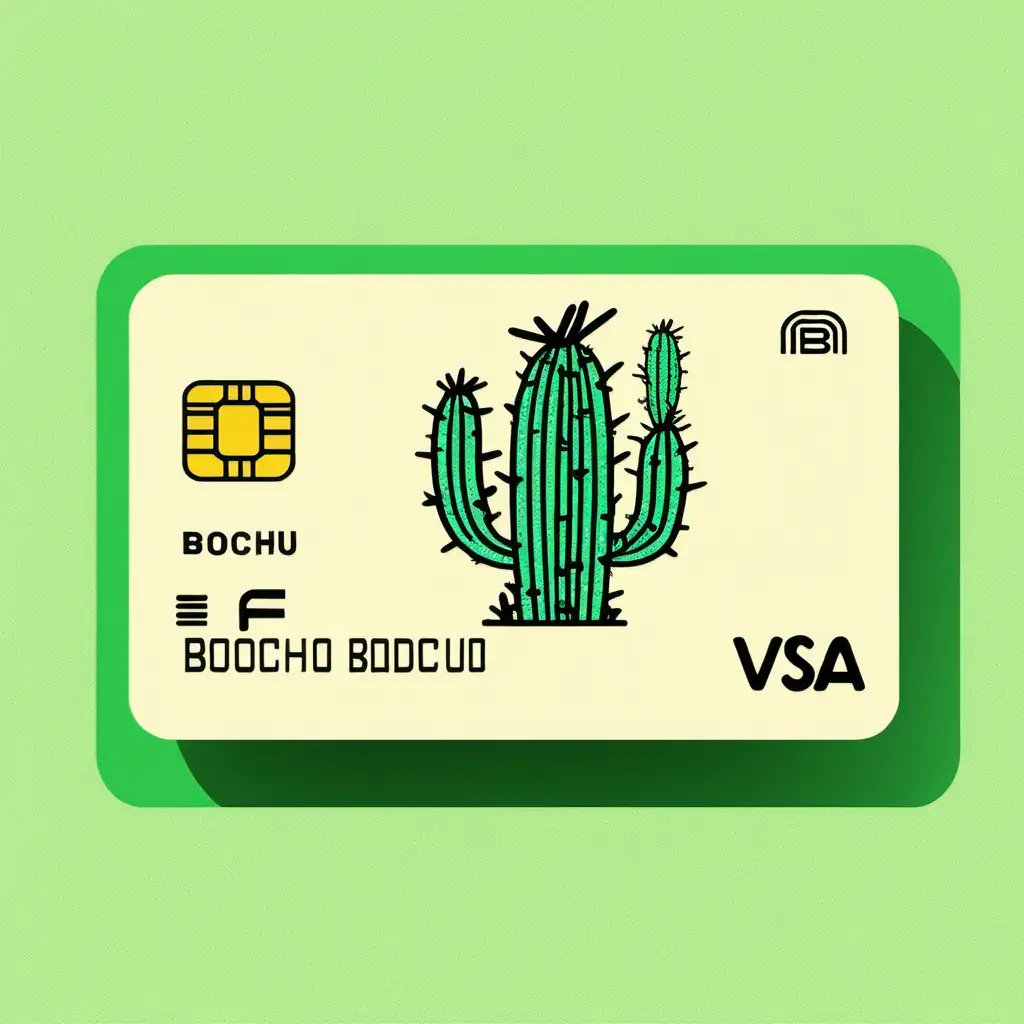 Cactus Bank Card with BOCHU NFT Digital Code