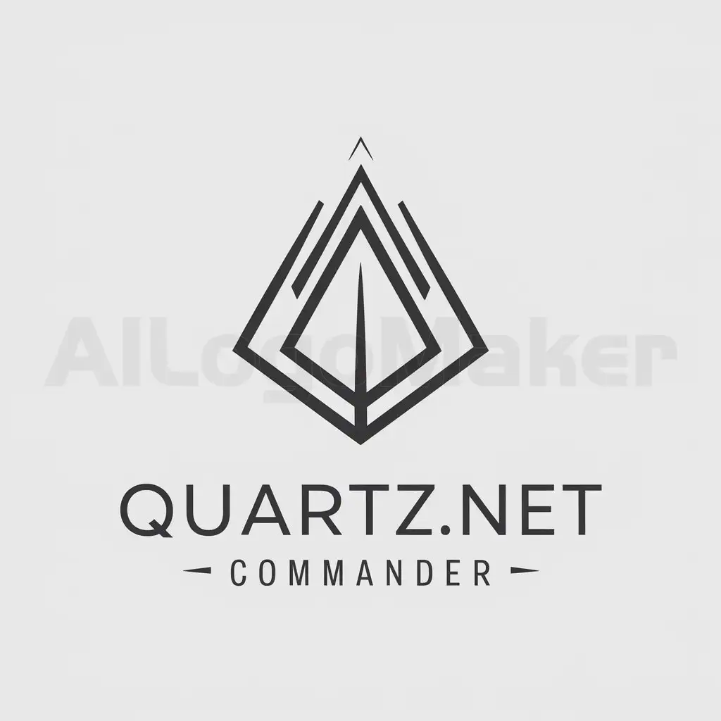 LOGO-Design-For-Quartznet-Commander-Sleek-Minimalistic-Design-for-Internet-Industry