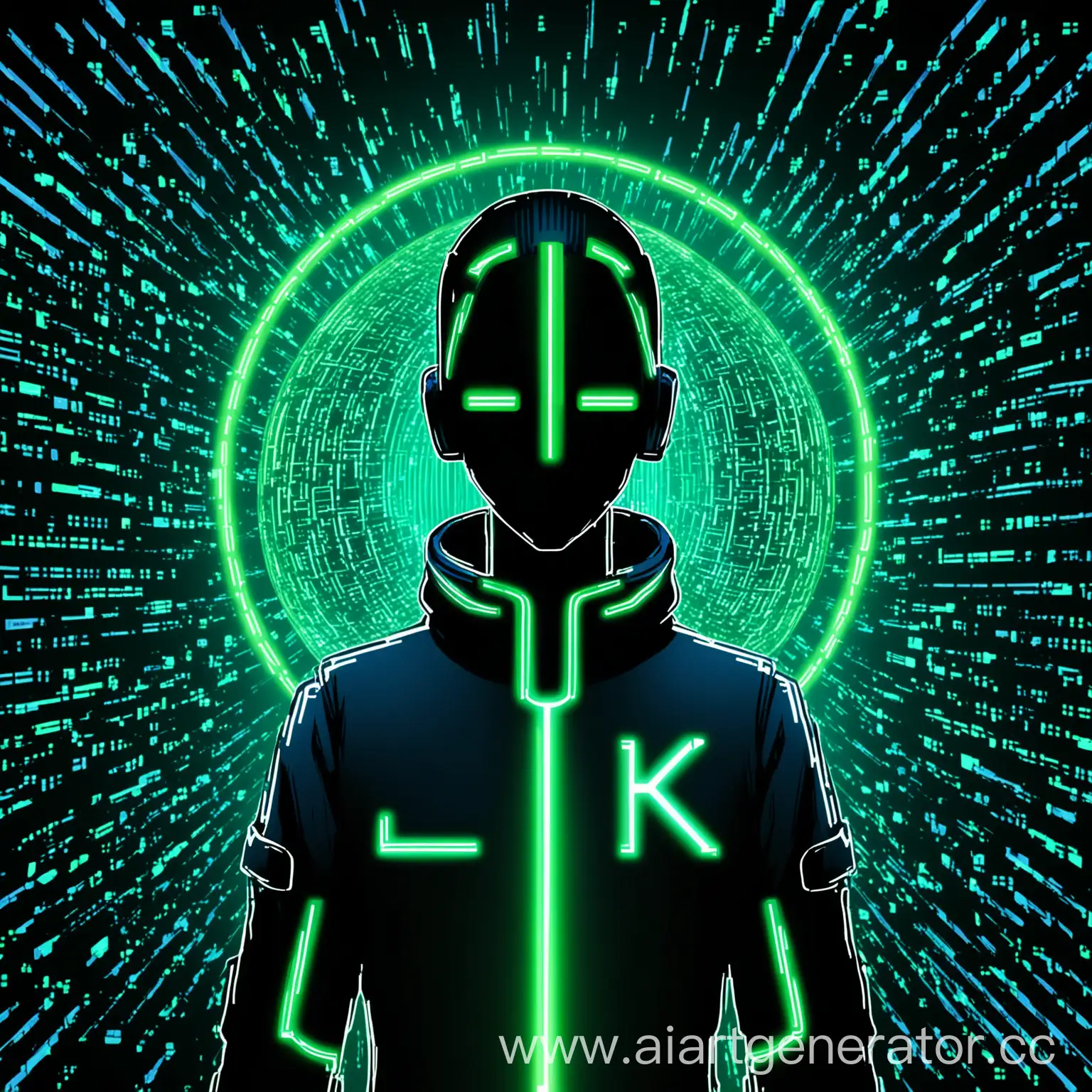 Futuristic-Cybersecurity-Avatar-Glowing-K-Amid-Digital-Matrix