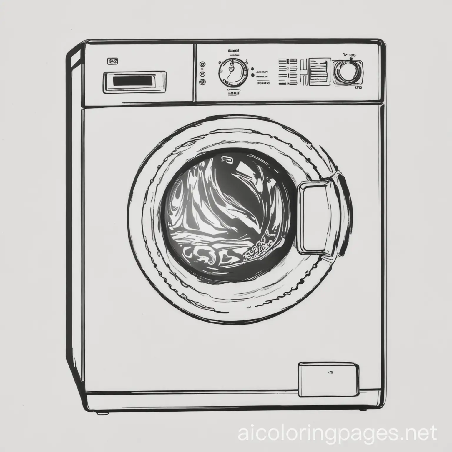 Childrens-Coloring-Page-Simple-Washing-Machine-Line-Art