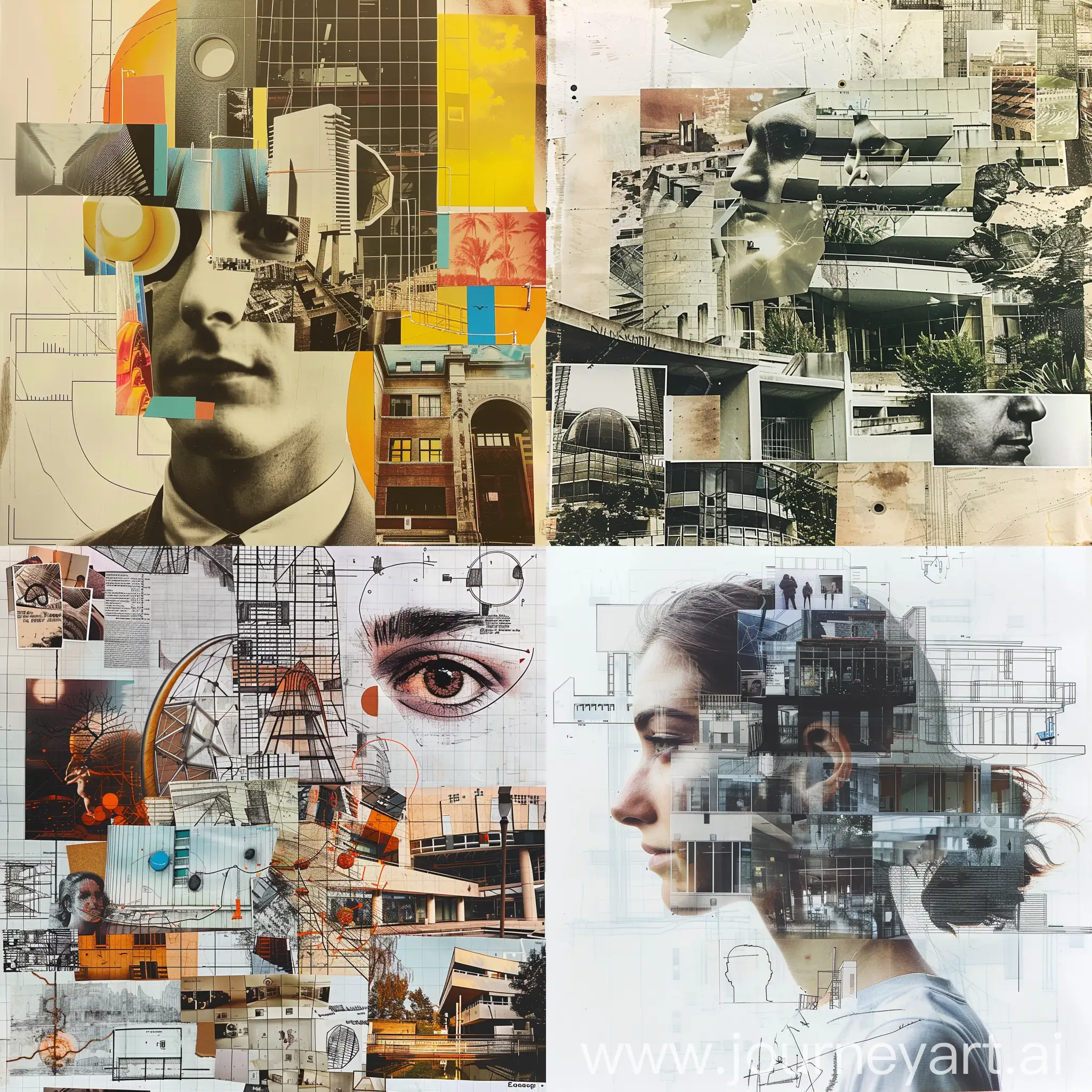 Collage-Exploring-SelfConsciousness-Modernism-Architecture-and-Technology