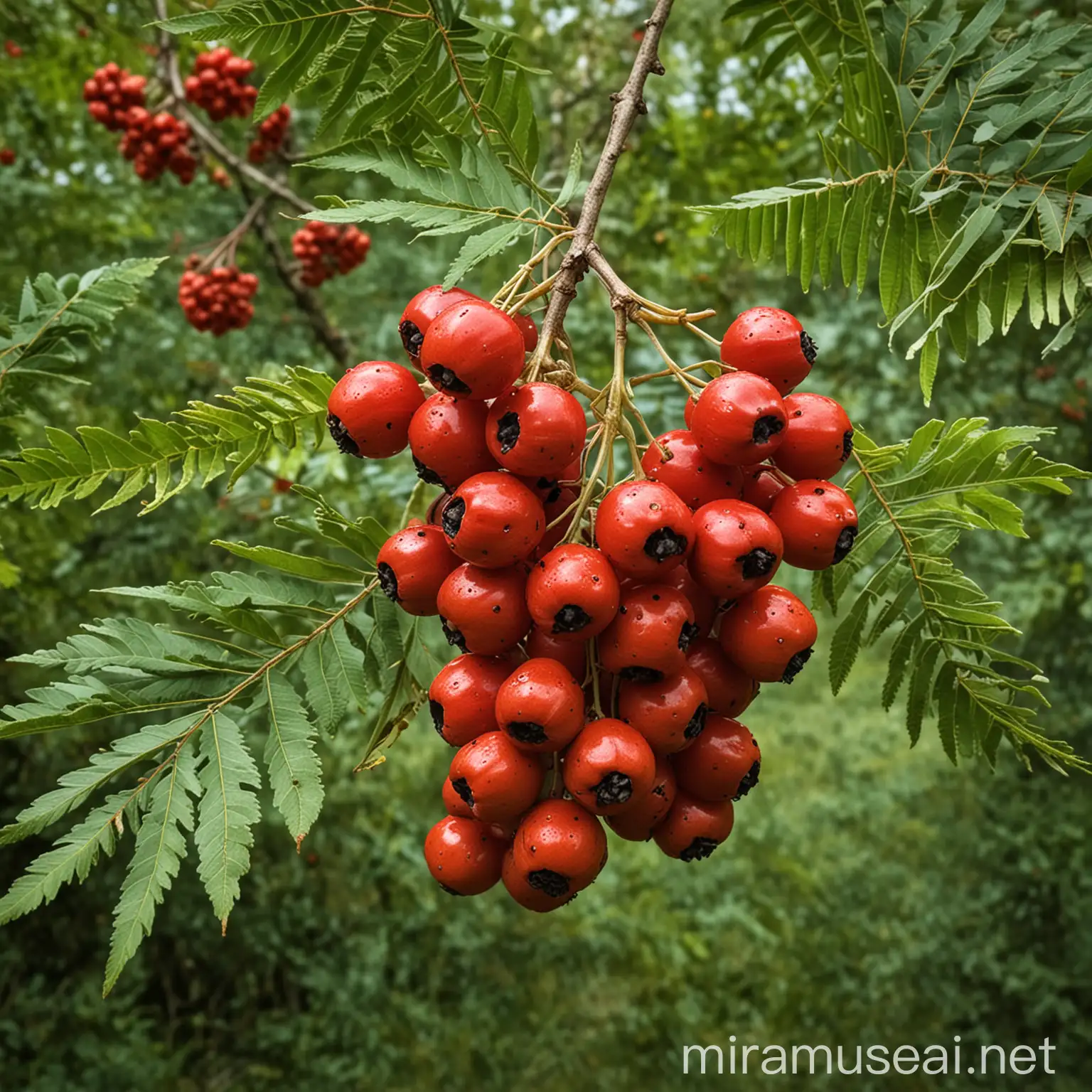 Mountain Ash Medicinal Product with Berries